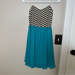 Chevron mini dress